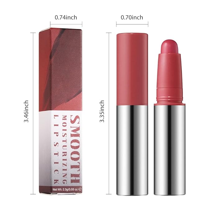 JUAAZIN Rose pink Matte Lipstick Lip Liner Pencil Crayon - High Pigment Creamy Formula, Waterproof Long Lasting, Non-Sticklipstick, Ultra Thin Lightweight Velvet Matte Lip Feel for Women 05#