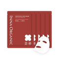 INNA ORGANIC Organic Sheet Mask - After Sun & Self Love, EWG & COSMOS Certified (Pack of 5) | Rose Geranium Essential Oils Infused Skin Care | Luxury Clean Beauty