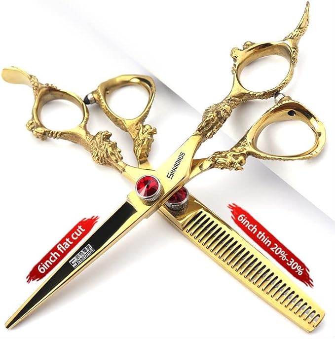 Professional Japanese Hair Scissors With Scissors Bag Gift(6-Inch 2pc-A)
