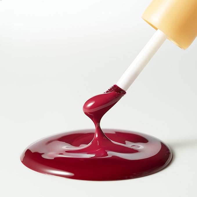 Laka Fruity Glam Lip Tint Mini, Glowing Lip Stain with Wide Color Spectrum, Hydrating & Lightweight Texture, Long-Lasting Bold Stain, Non-Sticky, Vegan, K-Beauty (#138 Parfait)