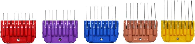 Dog Stainless Steel 5 Color Comb Compatible with andis oster A5 wahl km10