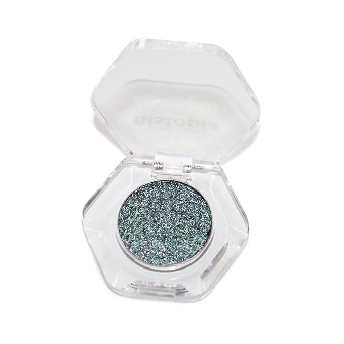 Bistopia Holographic Glitter Single Eyeshadow, Pearlescent Shimmer Metallic Cream Powder Eye Makeup, Blendable Long Lasting Waterproof, Multi-Use Face Highlighter, 2g(Time Lapse)