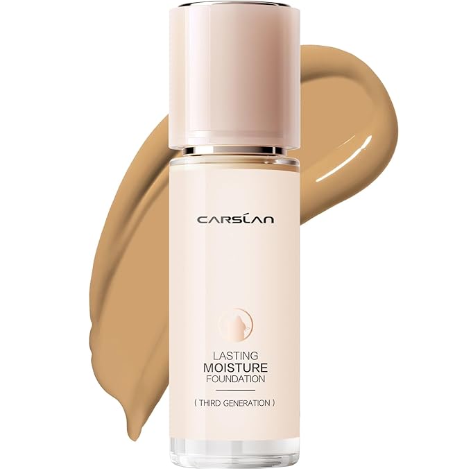 CARSLAN Lasting Moisture Foundation for Medium Coverage with Dewy Wear, M02