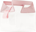 Cadence Parcel - Clear Travel Kit with Zipperless Magnetic Closure - Rose, Large - Durable, Leak-Resistant and TSA Approved Toiletry Bag - Modular Organization - Recycled TPU (2 Qt)