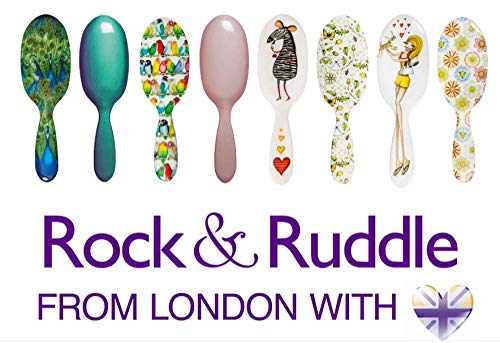 Rock & Ruddle Wide Tooth Comb. Perfect for Detangling Wet Hair and Applying Hair Color. Zebra Fur Design
