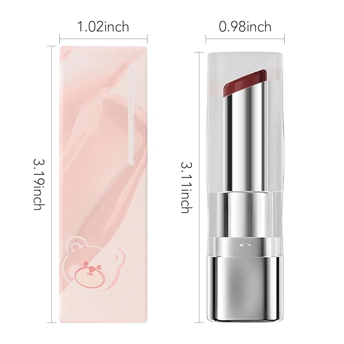 HHLTOH 1Pcs Tinted Lip Balm Moisturizing Lipstick – Deep Rose Colored Bean Paste Sheer Hydrating Lip Color for Dry Lips Nourishing Lip Balm for All Women with a Subtle Natural Scent (S05 Four Seasons)