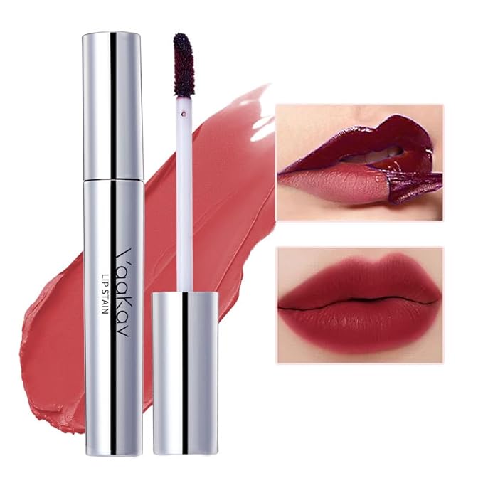 VaaKav Peel Off Lip Stain Lip Liner – Waterproof Tattoo Lip Tint, Long Lasting Smudge-Proof Transfer-Proof, Highly Pigmented Precision Lip Liner for Full Lips(01 Strawverry Kiss)