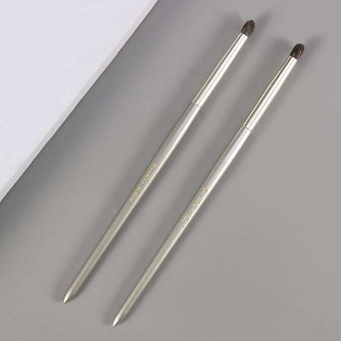 ENZO KEN Natural Pony Hair Eye Shadow Brush, Small Detail Eyeshadow Brush, Detailing Eye Shadow Brushes, Mini Smudge Brushes, Corner Eyeshadow Brush, Eyeshadow Blending Brush, Single Makeup Brushes.
