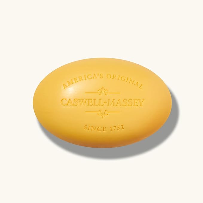 Caswell-Massey Triple Milled Centuries Verbena Bar Soap, Scented & Moisturizing Bath Soap For Men & Women, Made In The USA, 5.8 Oz