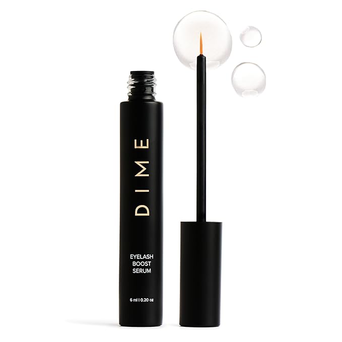 DIME Beauty Eyelash Boost Serum - Lash Growth Serum with Peptides & Amino Acids for Longer, Thicker, Healthier Lashes, Prostaglandin-Free, 0.20 oz / 6 ml