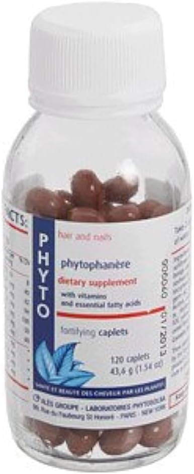 PHYTO Phytophanère Hair Growth Supplement for Women & Men - Biotin, Zinc & Vitamin B6 for Thicker, Stronger Hair & Nails - 120 Capsules, 2-Month Supply