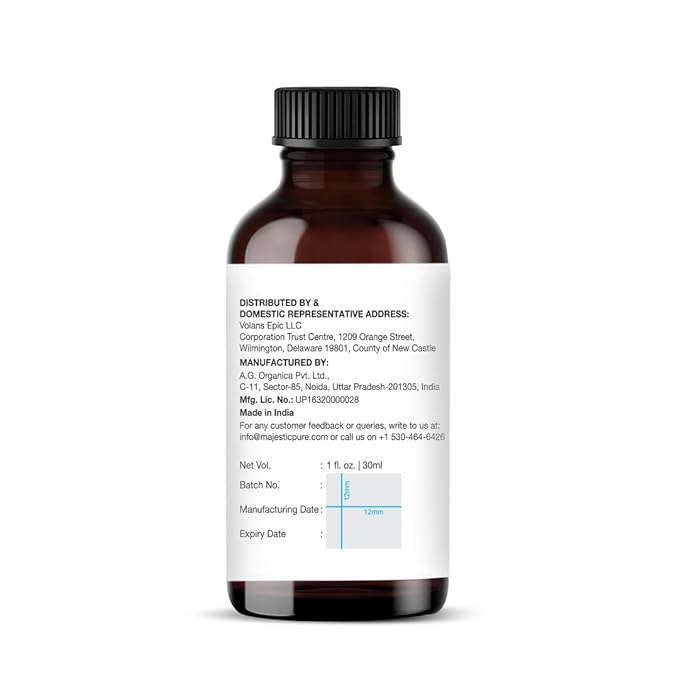 Majestic Pure Essential Oil with Glass Dropper - 100% Pure and Natural - Essential Oils for Diffuser, Aromatherapy, Soap and Candle Making, Brazillian Orange Essential Oil, Orange Oil, 1 Fl Oz