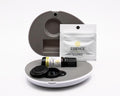 Essence Pearl Travel Case | Lemon Essential Oil | Aromatherapy Nasal Diffuser & Essential Oil Carrying Case | Uplifting Lemon Oil Scent | Travel-Friendly Kit | Black Pod