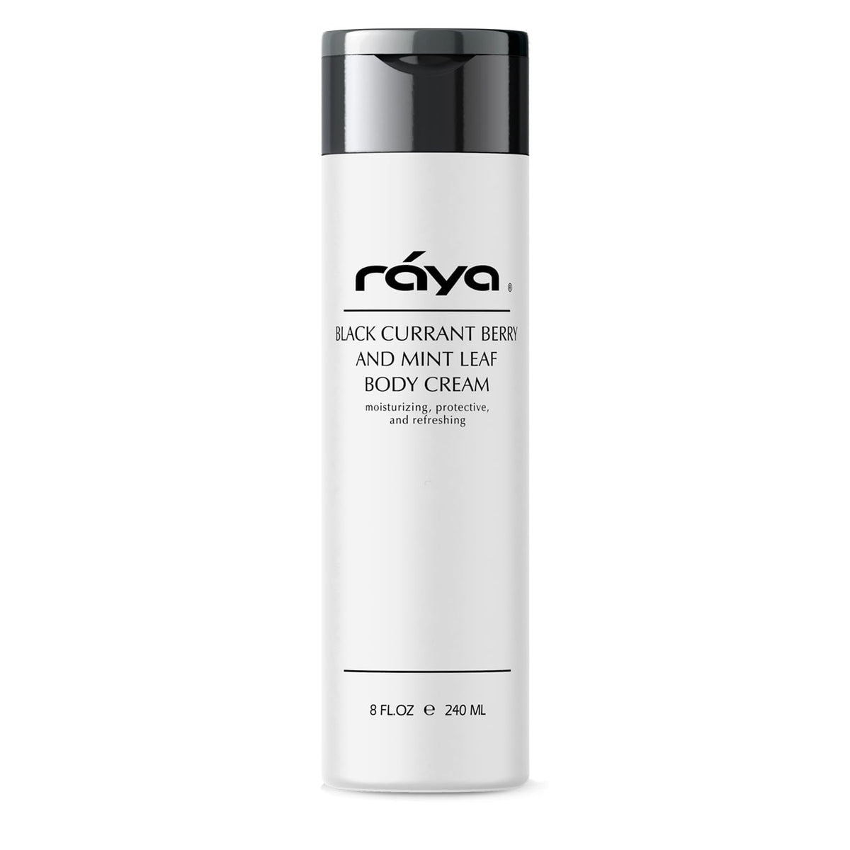 Raya Black Currant Berry and Mint Leaf Body Cream 8 oz (S-522) | Natural & Moisturizing Body Cream | Hydrates, Calms, and Prevents Dehydration and Irritation