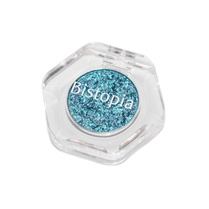 Bistopia Holographic Glitter Single Eyeshadow, Pearlescent Shimmer Metallic Cream Powder Eye Makeup, Blendable Long Lasting Waterproof, Multi-Use Face Highlighter, 2g (Stellar)