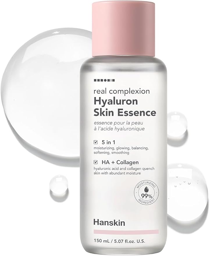 Hanskin Hyaluron Skin Essence, Hydrating Toner for Dry Skin, 5.07 fl oz
