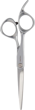Fromm Professional Transform 5.75" Left-Hand Extra Smooth Hair Cutting Shears on Wet & Dry in Matte Silver Japanese Steel Scissors with Beveled Blade for Experienced & Expert Stylists