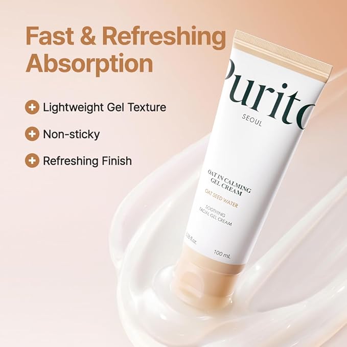 PURITO Oat Calming Gel Cream | Soothing Blemish Care for Sensitive Skin
