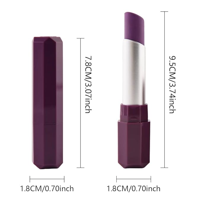 IATMOMOD Dark Magenta Cream Matte Lipstick Stick 09#, Longwear Full Coverage Velvet Lip Color, Waterproof Multi-Use Lip & Cheek Makeup for Party & Daily Wear, Labial con color mate para uso diario