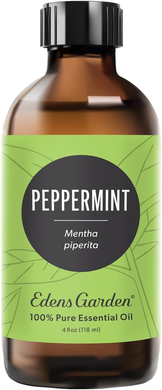 Edens Garden Peppermint Essential Oil- 100% Pure Premium Grade, Undiluted, Natural, Therapeutic, Aromatherapy, The Best for Diffuser, Candle, Laundry, Hair 118 ml (4 fl oz)