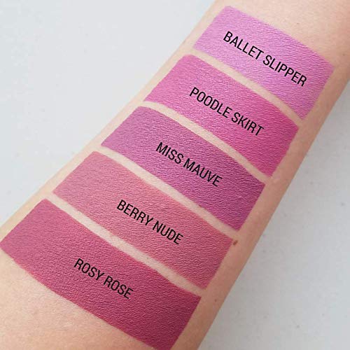 Aromi Bubblegum Pink Matte Liquid Lipstick (Poodle Skirt)