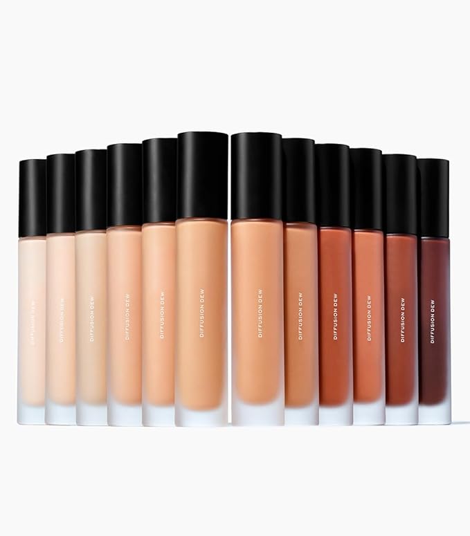 MAKE Beauty Skin Tint – Sheer to Medium Coverage with a Natural Radiant Finish. Lightweight, Smoothing Formula with Niacinamide and Adenosine. Diffusion Dew – 20 Espresso