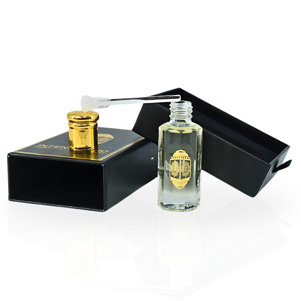 INTENSE OUD Majnoon Long Lasting Arabian Perfume Oils for Women 12ML (0.40 OZ) Fragrance Oil with Pineapple, Vanilla & Musky Notes - Concentrated Perfume Oil & Valentines Day Gift With Black Box