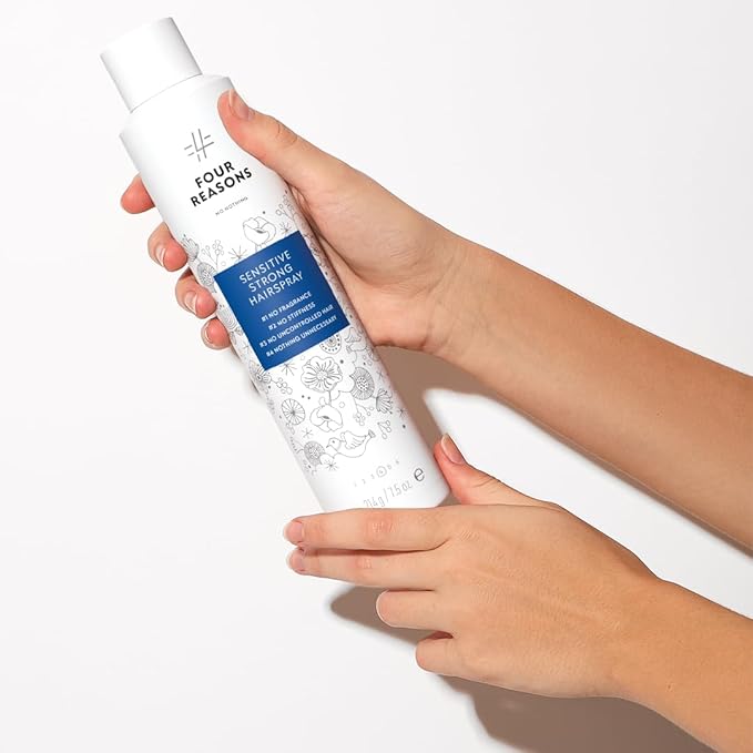 No Nothing Strong Hairspray, Fragrance Free, Hypoallergenic, Unscented Hair Spray for Sensitive Scalp, Strong Hold Finishing Control, Clean, Gentle Styling, 7.5 oz