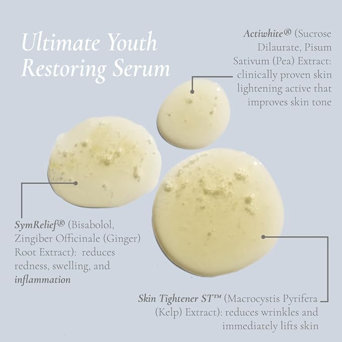 Glowbiotics Ultimate Youth 5-in-1 Restoring Serum – Anti-Aging Face Treatment with Retinol, Vitamin C, Peptides & Probiotics – Firms, Brightens & Reduces Wrinkles without Irritation (1 fl oz)