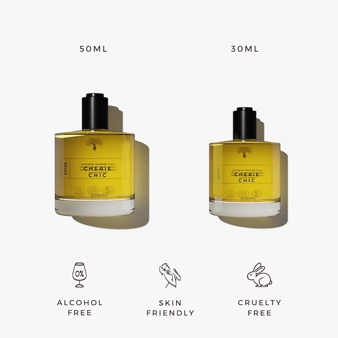 Eternal perfume oils Cherie Chic Perfumes for women Alcohol Free womens perfume Long Lasting perfume for men Unisex EAU DE PARFUM 1.69 FL Oz with 1 FL Oz (Pack of 2)