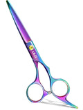 Hair Cutting Scissors, ULG Professional Hair Scissors 6.5” Rainbow