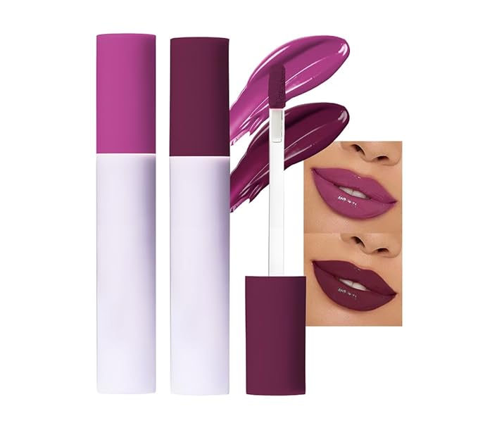 Hxssll Nourishing High-Shine Lip Gloss Set,Hydrating & Moisturizing Lip Tint, Non-Sticky, Long-Lasting Glossy Lip Stain,Softens & Plumps Lips for Smooth,Gentle Formula for Dry Lips,01+08