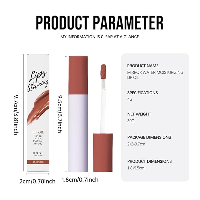 Hxssll Nourishing High-Shine Lip Gloss,Hydrating & Moisturizing Lip Tint, Non-Sticky, Long-Lasting Glossy Lip Stain,Softens & Plumps Lips for Smooth,Gentle Formula for Dry Lips 07#Pink Nude