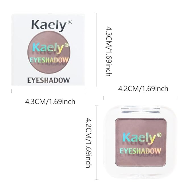 FeiCuiYun Matte Mauve Taupe Eye Shadow Palette Makeup For Older Women, Matte Single Monochrome Eyeshadow, Mini Single Pressed Pigmented Waterproof Sombras Para Ojos, Vegan, Talc, Paraben&Cruelty Free