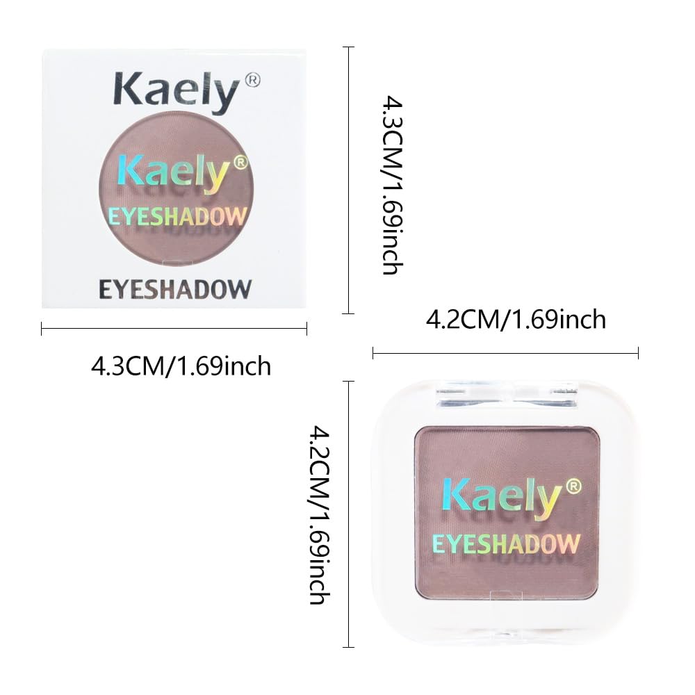 FeiCuiYun Matte Mauve Taupe Eye Shadow Palette Makeup For Older Women, Matte Single Monochrome Eyeshadow, Mini Single Pressed Pigmented Waterproof Sombras Para Ojos, Vegan, Talc, Paraben&Cruelty Free