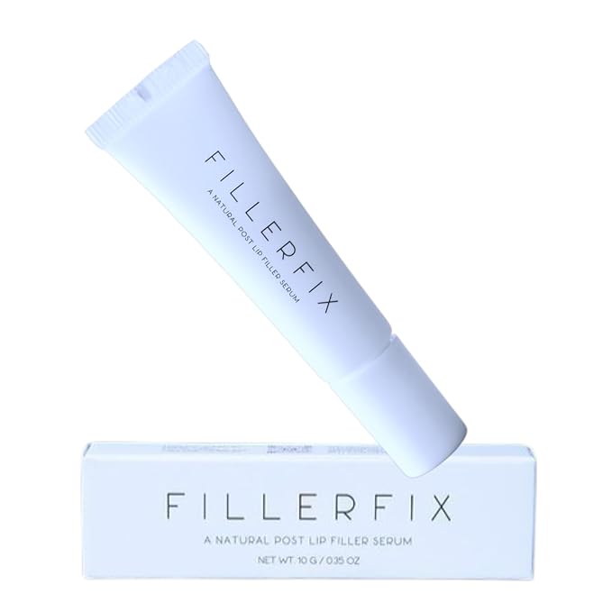 FillerFix Arnica Lip Balm for Lip Filler Aftercare, Lip Filler Aftercare Balm to Reduce Swelling & Bruising, Cooling Ceramic Applicator, Organic Calendula, Jojoba Lip Serum for Post-Filler Recovery