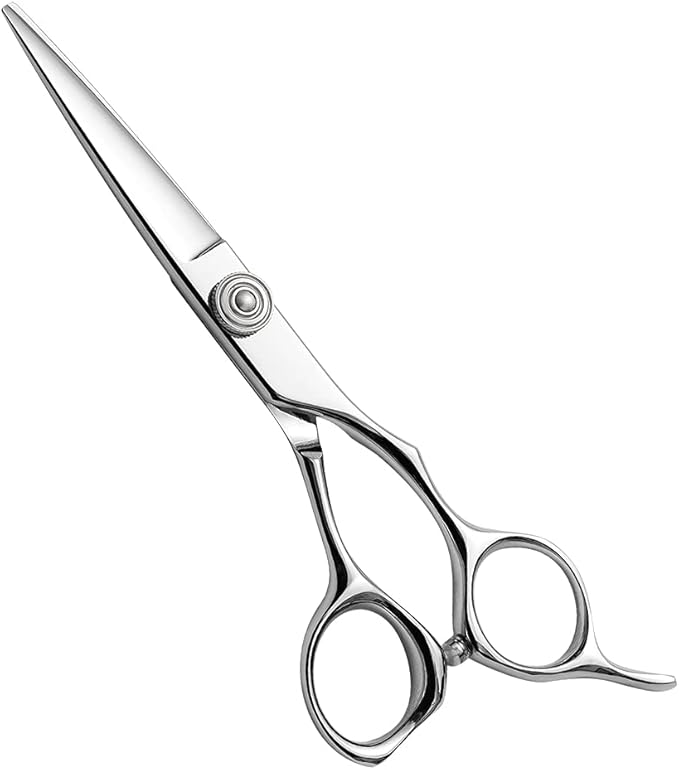 AOLANDUO 5.5-Inch Professional Hair Shears – Japanese VG10 Steel, True Convex Edge, Semi-Offset Handle, CNC Pivot – Precision Scissors for Detailing, Layering & Edging