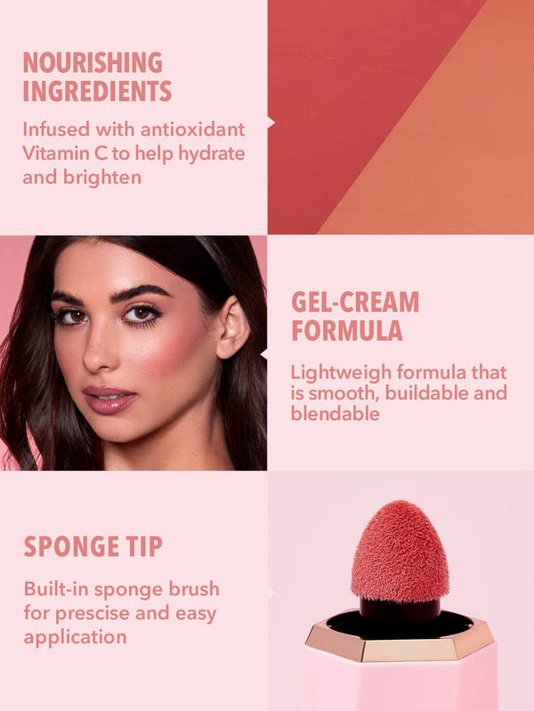SHEGLAM Color Bloom Liquid Blush Makeup for Cheeks Matte Finish-Love Cake