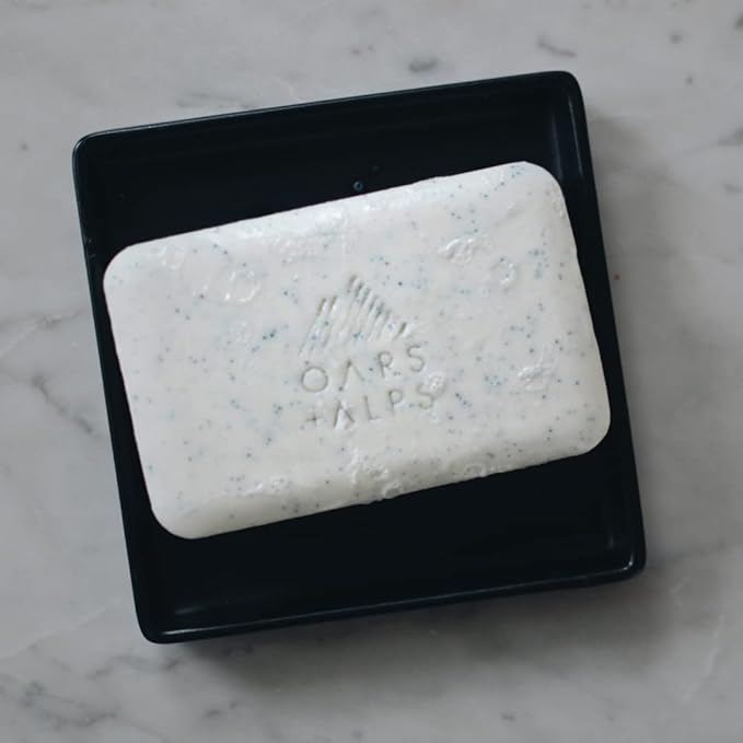Oars + Alps Exfoliating & Moisturizing Bar Soap for Men, Deep Cleaning Soap, Clean Ingredients, All Skin Types, Jojoba Beads, 3pk