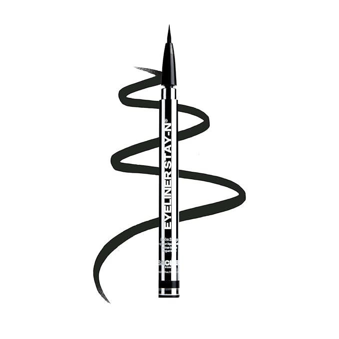 Sacheu Liquid Eyeliner STAY-N, Longwear, Smudge-Proof, Eye’m Sharp, Black