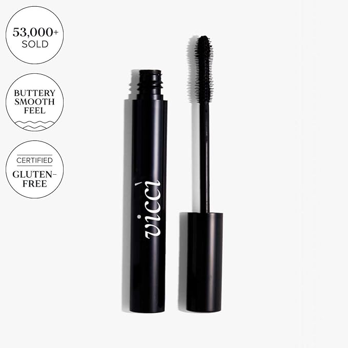 VICCI Flawless Volumizing Mascara – Smudge-Proof, Clump-Free Formula with Flexible Silicone Brush for Longer, Lifted, and Volumized Lashes
