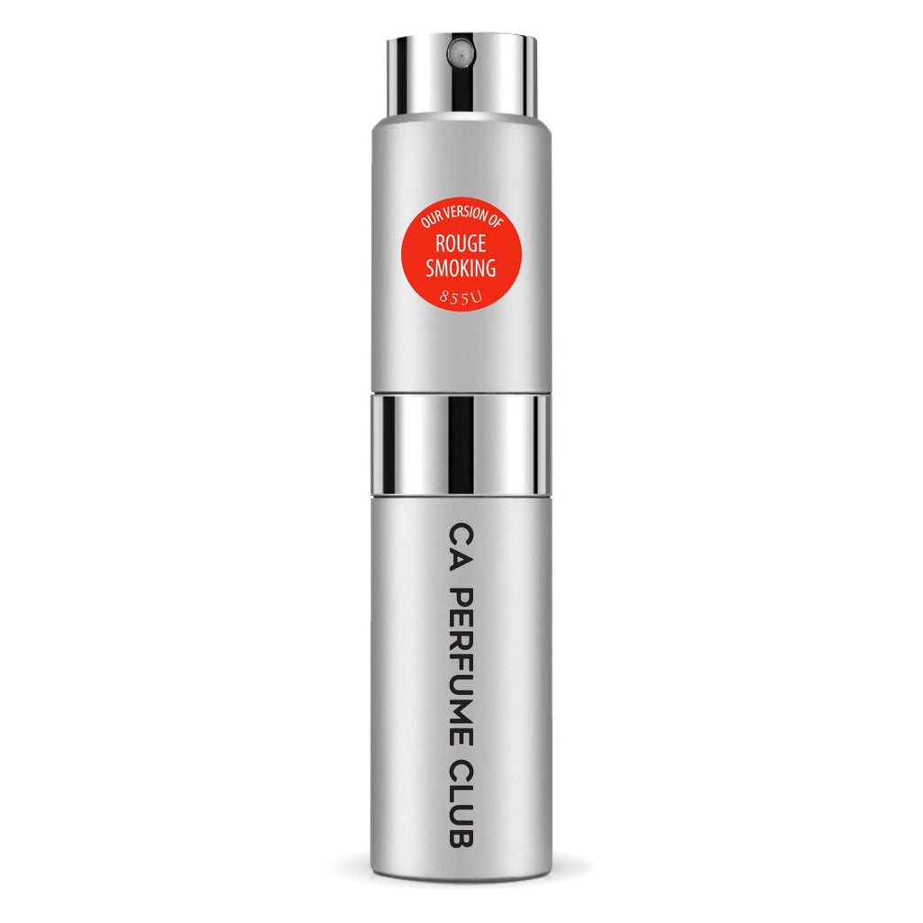 CA Perfume Impression of Rouge Smoking for Women and Men Amber Scent Long Lasting Unisex Fragrance Eau De Parfum Travel Size Refillable Atomizer Spray 0.27 Fl Oz 8ml
