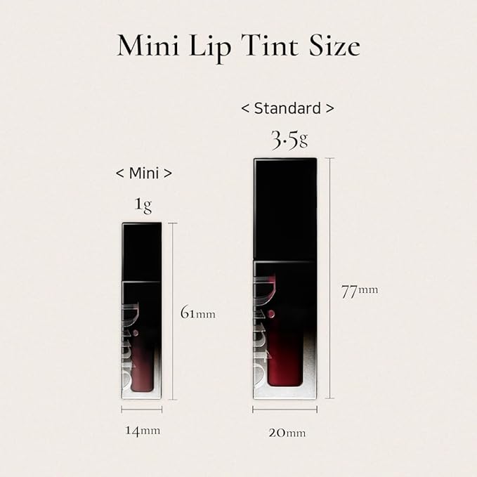 DINTO Blur-Glowy MINI Lip Tint (256 Carpe Diem) - Glossy Finish, Hydrating, Long Lasting, Lightweight Texture, Non-Sticky, Vegan & Cruelty-Free, Korean makeup (11 colors)