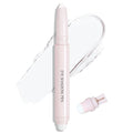 Wugbc White Eyeshadow Stick, Matte Cream Eyeshadow Long-Lasting Crease-Proof Eye Brightener Stick High Pigmented Shadow Highlighter Makeup Pencil Crayon with Blending Brush & Built-in Sharpener