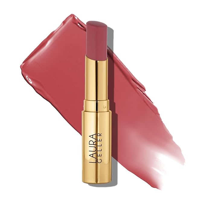 LAURA GELLER NEW YORK Jelly Balm Tinted Lip Balm – Figger than Life – Hydrating Lip Color with Shine Finish – Squalane & Vitamin E – Buildable Sheer to Medium Coverage – Vegan & Cruelty-Free