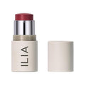 ILIA - Multi-Stick Cheek + Lip Color | Buildable + Blendable | Multi-Use Cream Blush | Nourishing Skincare Ingredients | Clean, Cruelty-Free (A Fine Romance | Rich berry)