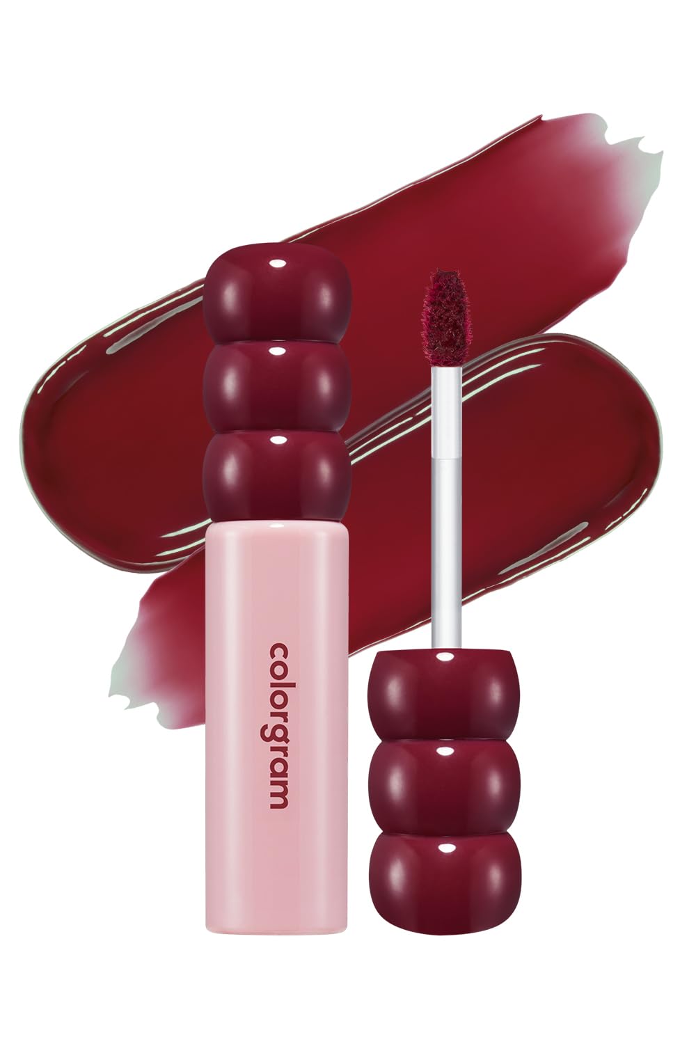 COLORGRAM FRUITY GLASS GLOSS 05 BABY LYCHEE | Non-Sticky Glossy Lip Tint with Glass-Like Shine | Long-Lasting Hydrating Lip Gloss for Smooth & Plump Lips