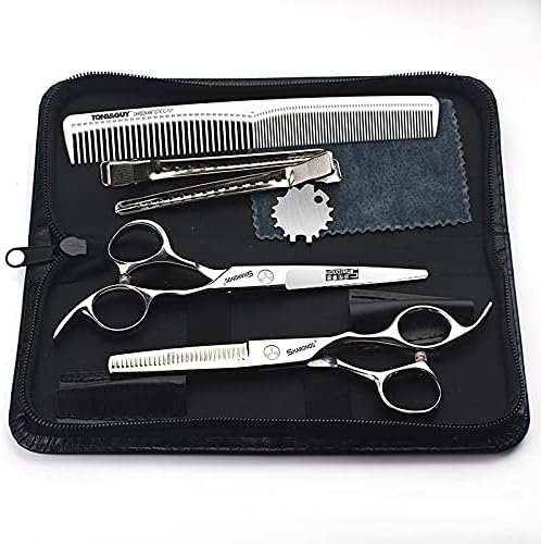6/6.5 inch professional hair scissors hair thinning (6-inch 2pc-A)