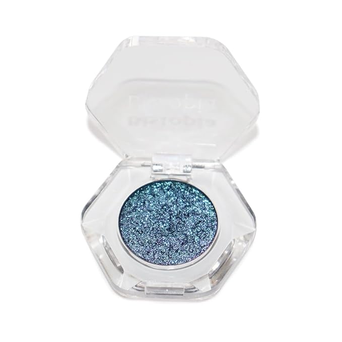 Bistopia Holographic Glitter Single Eyeshadow, Pearlescent Shimmer Metallic Cream Powder Eye Makeup, Blendable Long Lasting Waterproof, Multi-Use Face Highlighter, 2g (Blue Aurora)
