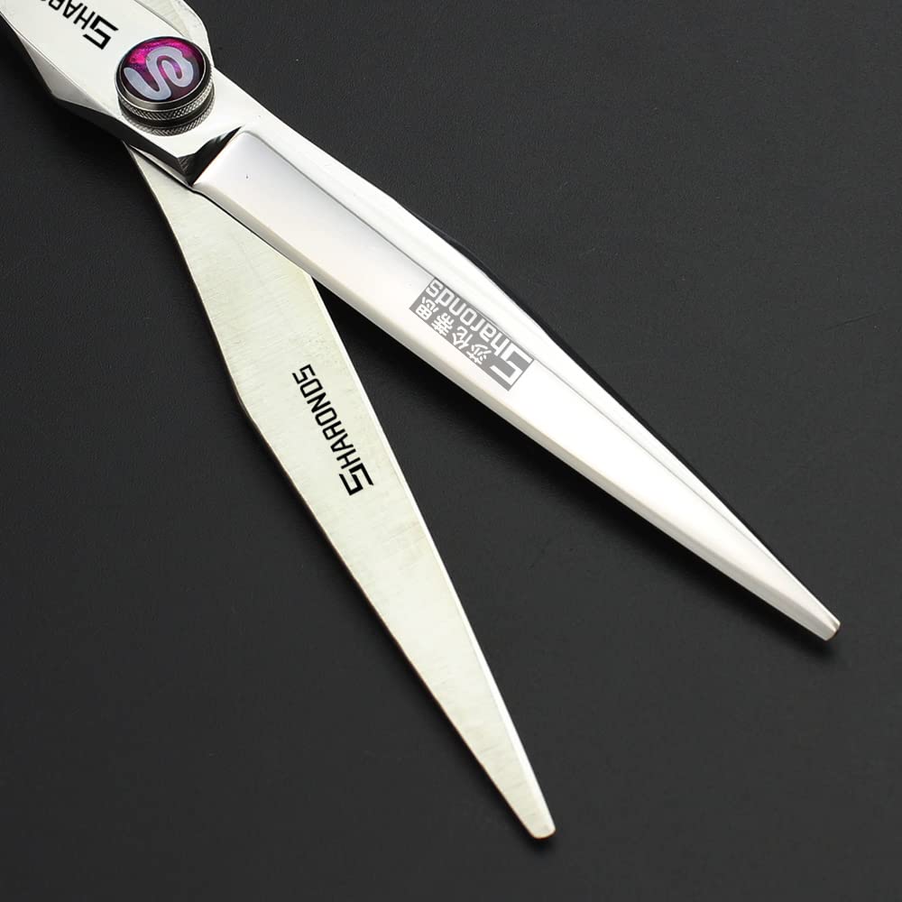 7/8/9 inch hair scissors salon hairdresser and thinning(Rose Gold)